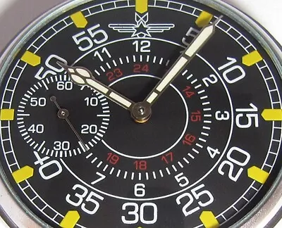 Marriage Pilot Air Force NAVIGATOR MILITARY Pocket Watch Molnija 3602 SERVICED • $84