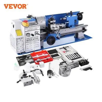 Mini Metal Lathe Variable Speed Large Swing Range 220V 110V Threading Milling • $892.96