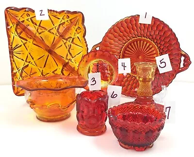 Vintage Amberina Cadmium Glass Variety CHOOSE ONE • $23