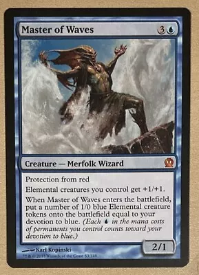 MTG Master Of Waves Theros 53/249 Regular Mythic “Pack Fresh” • $1