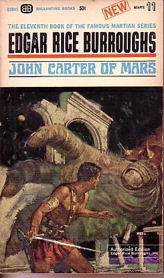 John Carter Of Mars The Eleventh Book Of The Famous Martian Series • $11.20