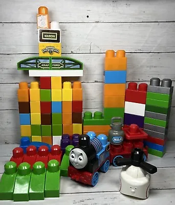 Mega Bloks Thomas & Friends Sodor Knapford Steamworks Maron Train 90 Piece Lot • $14.97