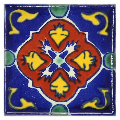 £1.49 • Buy Lola - Handmade Mexican Ceramic Talavera Small 5cm Tile Ethically Sourced