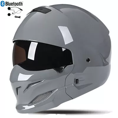 Open Face Full Face Helmet Motorcycle Cruiser Scooter Modular Flip Up Helmets • $92.99