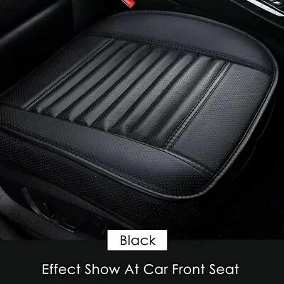 PU Leather Car SUV Cover Seat Deluxe Protector Cushion Front SEATS Cover Black • $20.99