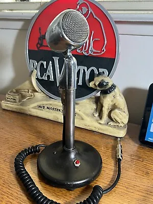 Rare Vintage 1950's Ronette-Holland G210-5 Crystal Microphone Works W/stand • $175