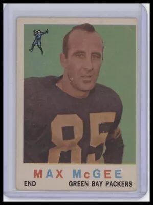 Max McGee 1959 Topps #4 Green Bay Packers • $7.50