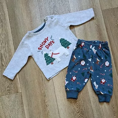 Baby My First Christmas Pyjamas Age 3-6 Months • £1.45