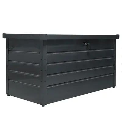 Steel Garden Storage Utilit Cushion Box Shed Waterproof Bench Chest Tool Cabinet • £98.99