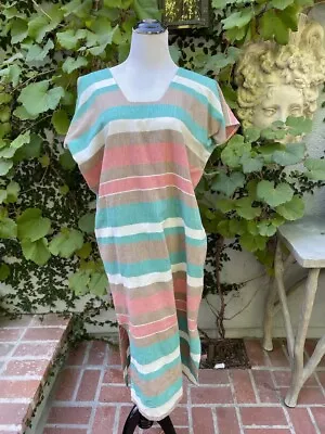 Proud Mary Striped Cotton Midi Dress OS • $38.50