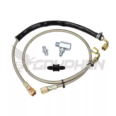 Turbo Oil Supply Braided Line Kit Inline Filter For Ford Falcon Xr6 Ba Bf Fg F6 • $95.36