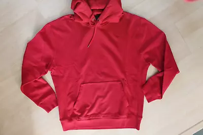 J Crew Faded Pilot RED Garment Dyed French Terry Hoodie Sweatshirt NWT Size M • $34.99