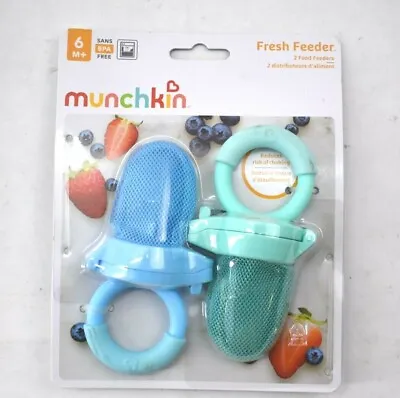 Munchkin Fresh Food Fruit Veggie Mesh Net Feeder 6+ Months BPA Free 2 Pack • $14.49