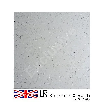 Tiles Sample White Quartz Tile With Mirror Fleck • £0.99