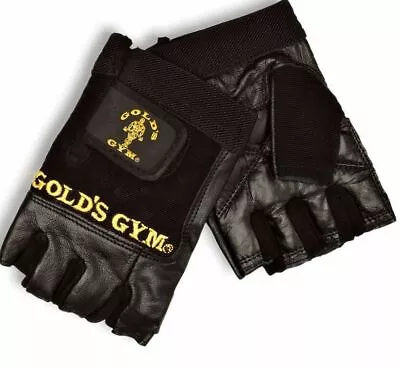 £7.99 • Buy Golds Gym Leather Training, Workout, Weightlifting Gloves Without Wrist Wrap