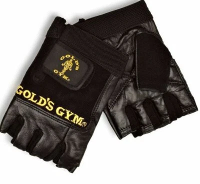 £7.99 • Buy Golds Gym Leather Training, Workout, Weightlifting Gloves Without Wrist Wrap