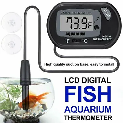 £3.29 • Buy LCD Digital Aquarium Thermometer For Fish Tank Aquarium TEMPERATURE THERMOMETER