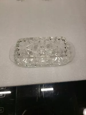 Vtg~Anchor Hocking~EAPC~Star Of David~Glass Covered 1/4 Stick Butter Dish(DR35) • $15.99