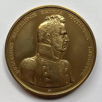 1813 Commodore William Bainbridge Congressional Gold Medal 19th Century Restrike • $250