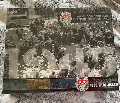 60th Anniversary Of The End Of Wwii (m&s) - 1000 Piece Jigsaw Puzzle - Sealed • £10.99