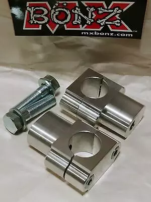 MX BONZ BAR MOUNTS YZ250F 2006-2013 WR250F HANDLEBAR CLAMPS 28mm 1-1/8  FAT BAR • $57.47