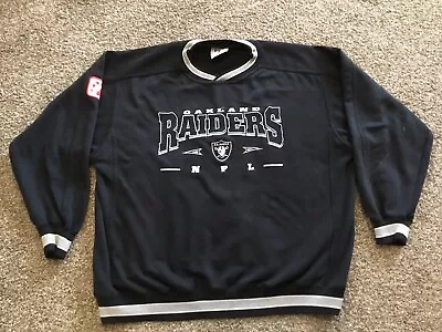 Vintage Oakland Raiders Embroidered LEE Sport Crewneck Sweater XL  • $35