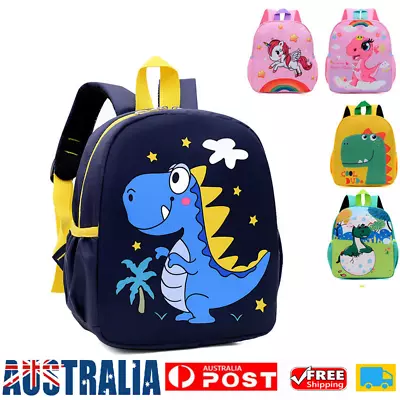 Toddler Kids Boys Girls Unicorn Dinosaur Cartoon School Rucksack Bags Backpack • $14.99