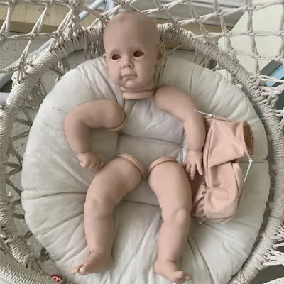 23in Reborn Doll Kit Baby Toddler 24mm Eyes Unfinished Reborn Doll Parts Gift • $83.59