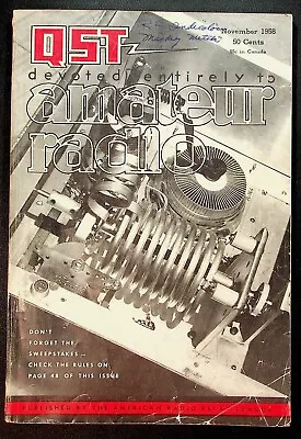 VINTAGE QST Magazine November 1958 Tecraft VHF Converter Knight ARRL HAM Radio • $14.99