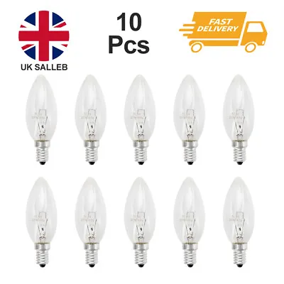 £11.39 • Buy 10 X SES/E14 Small Edison Screw Clear Candle Light Bulbs 60w
