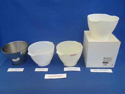 Kenwood Chef Mixing Bowls - S/steel Plastic Kenlyte Glass • $25