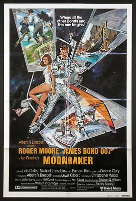 Moonraker James Bond Roger Moore 1979 1-sheet Intl Style B  • $395