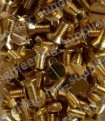 £5.15 • Buy M3 & M4 Brass Full Thread Countersunk  Head Screw Set 6, 8, 12, & 25mm Long