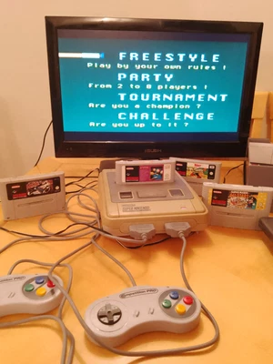£44.99 • Buy SNES Console, 2 Controllers, 4 Games, Fully Working!!!