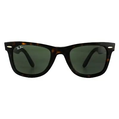 Ray-Ban Sunglasses Wayfarer 2140 902 Tortoise Green G-15 Medium 50mm • $206.80