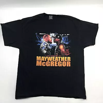 The Money Fight Mayweather Vs McGregor Black Boxing Souvenir T-Shirt Men’s XL • $22.40