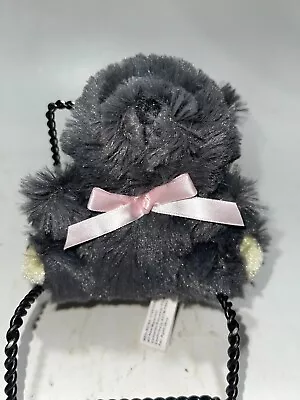 Ms Teddy Bear Dark Gray + Cream Teddy Bear Plush Soft Bear Animal Lovey 5  • $14.99