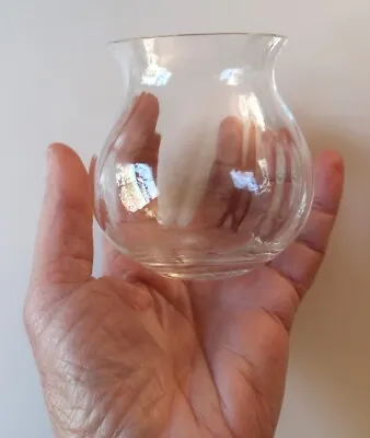 Vintage 8cm Tall English Dartington Crystal Posy Vase • $25