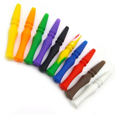 £7.70 • Buy 10 X Disposable Shisha Nargila Silicone Colorful Mouth Tips For Hookah Hose New