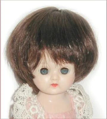New DOLL WIG Sz 5 - 6 Fits Ginny Size Dolls Kemper HUMAN HAIR Vintage Old Stock • $22