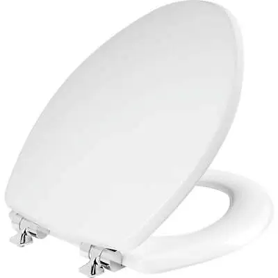 Mayfair Benton? Elongated Enameled Wood Toilet Seat In White With STA-TITE • $27.88