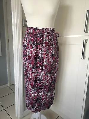 £6.99 • Buy BNWOT - Ladies Size 18 Spring Summer Floral Skirt Stretchy Long Length Floral