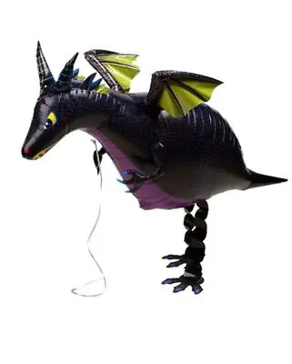 Dragon-Shaped Air Walking Balloon Best For Animal-themed Decorations Black. • £3