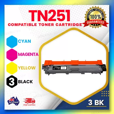 3x Toner Cartridge TN251 For Brother HL3150CDN MFC9140CDN MFC9330CDW MFC9340CDW • $36