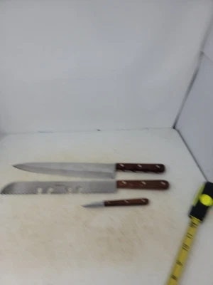 $35 • Buy Case XX CAP 200-10” Kitchen Chef’s Knife Stainless Full Tang Stamped & 2 Others