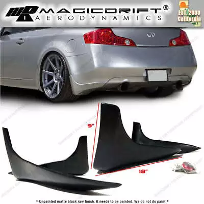 For 03 04 05 06  Infiniti G35 2dr Coupe Rear Bumper Mud Guards Spats OE PU • $69.99