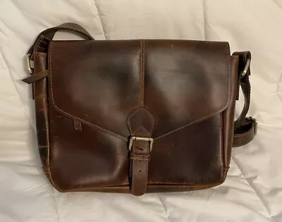 KOMAL C Vintage Leather Crossbody Purse Bag-NEW No Tag • $30