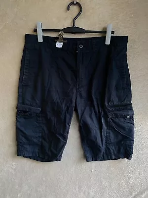 Nike Casual Cargo Shorts Pants Size 34 Mens Navy Logo Activewear • $25