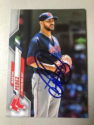 2020 Topps Boston Red Sox Martin Perez Autographed Baseball Card #444 • $9.99