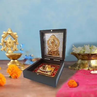 Gold Plated Lord GANESHA Pocket Temple - An Unique Office/Home Collection (542) • $8.99